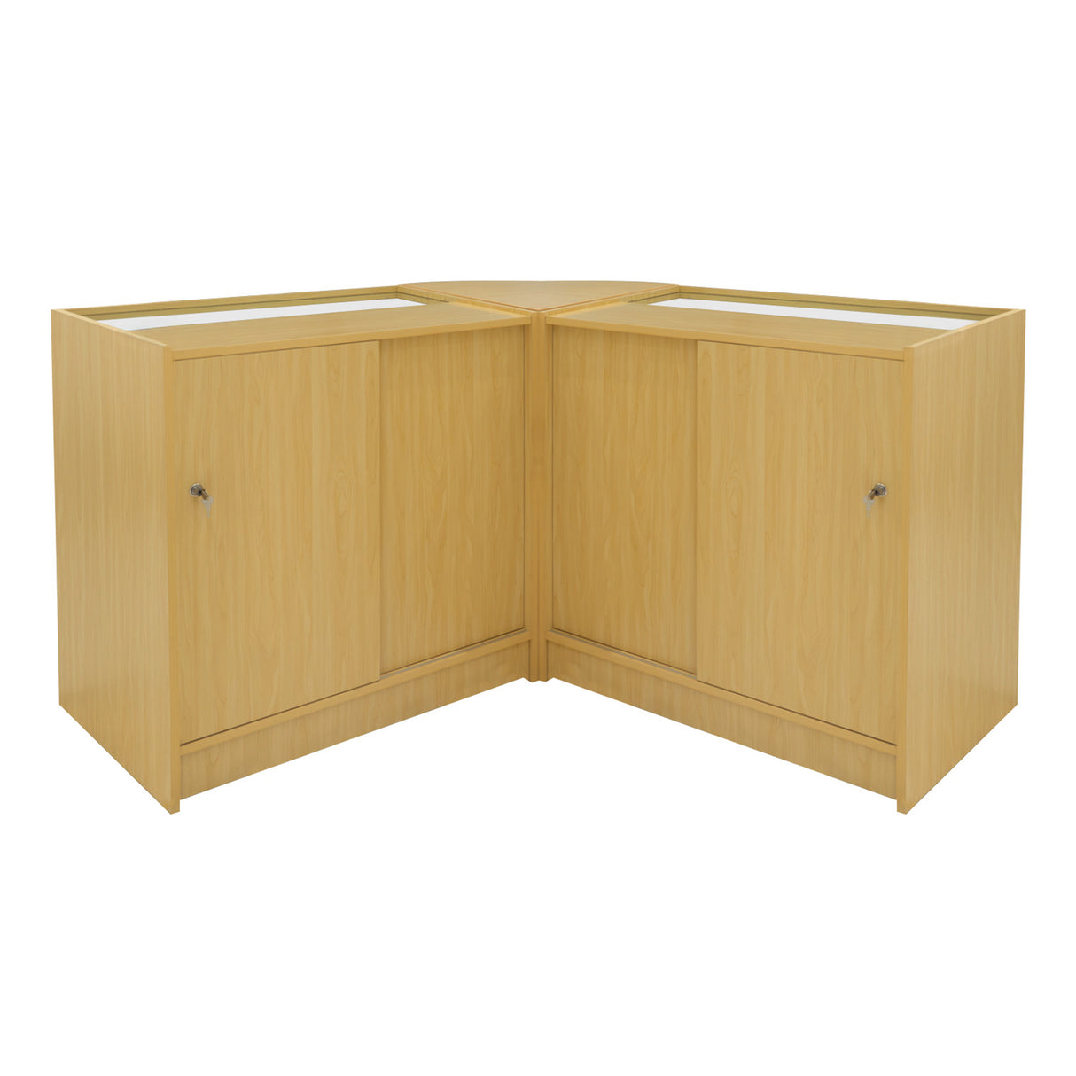 Harmonia LED Shop Counter Set B900, C900 & LM60 - Maple