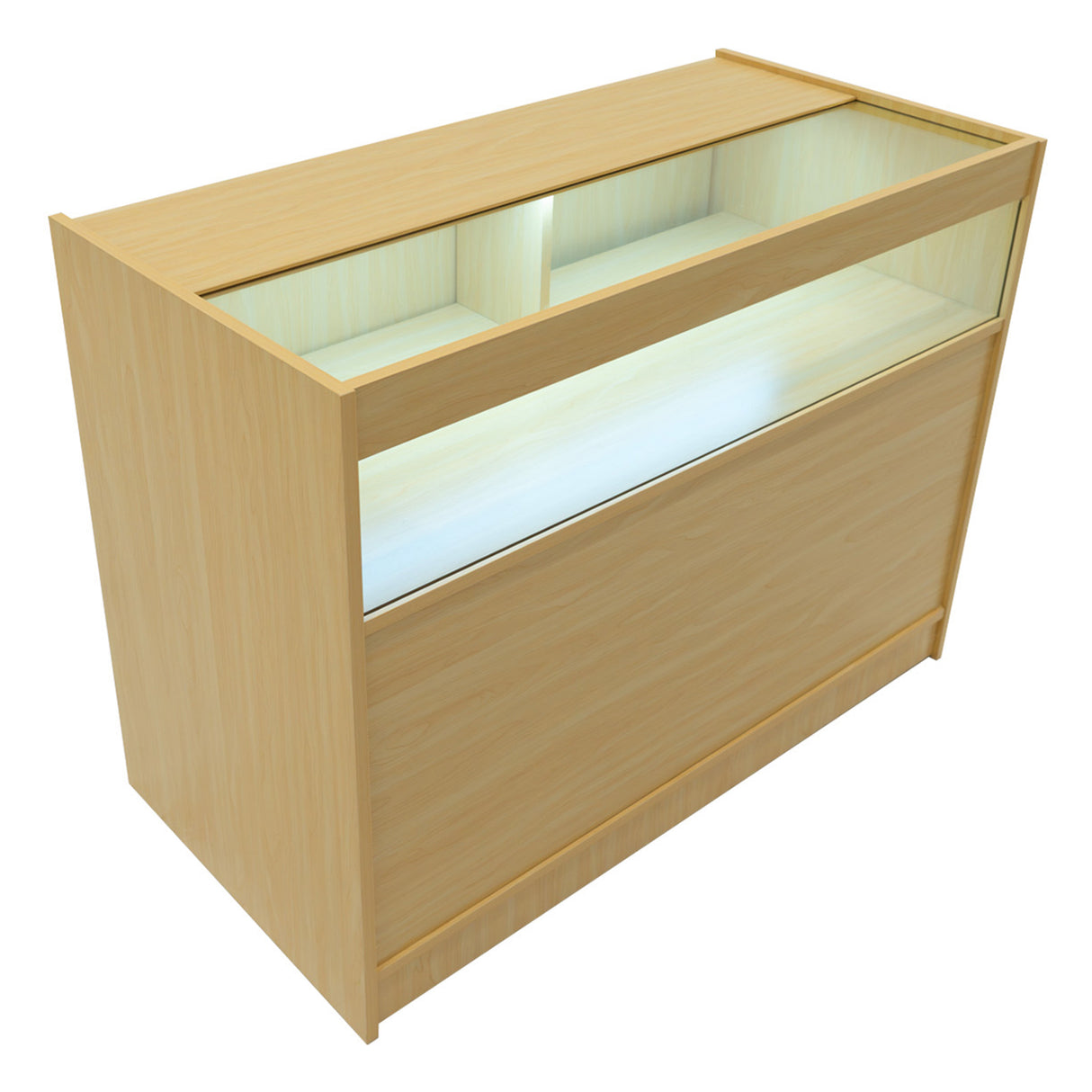 Demeter LED Shop Counter Set K1200, B1200 & LM60 - Maple