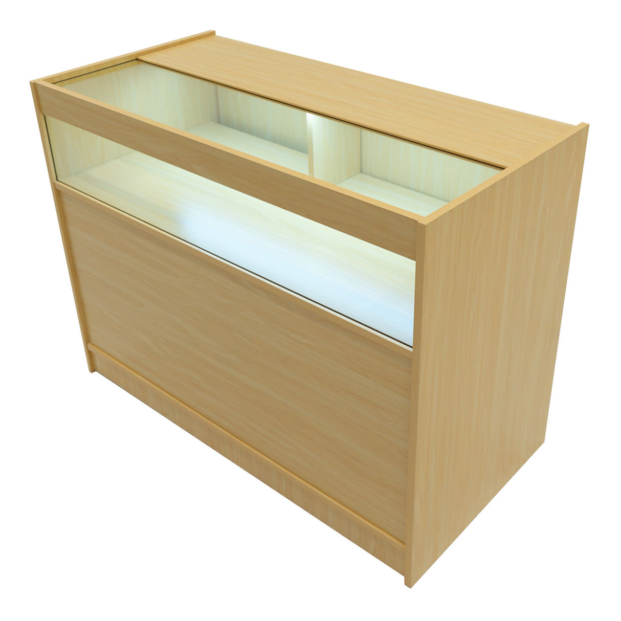 Luna LED Shop Counter Set CM60, TB60 & 2 x B1200 - Maple