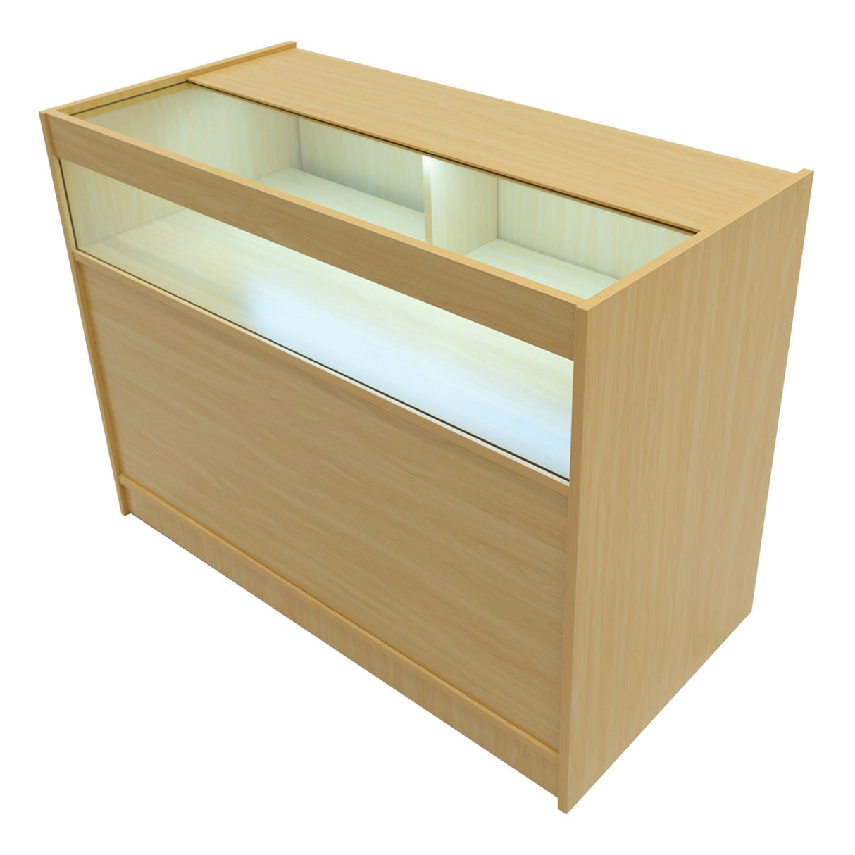 Gravity LED Shop Counter Set B1200, C1200, TB60 & & CM60 - Maple