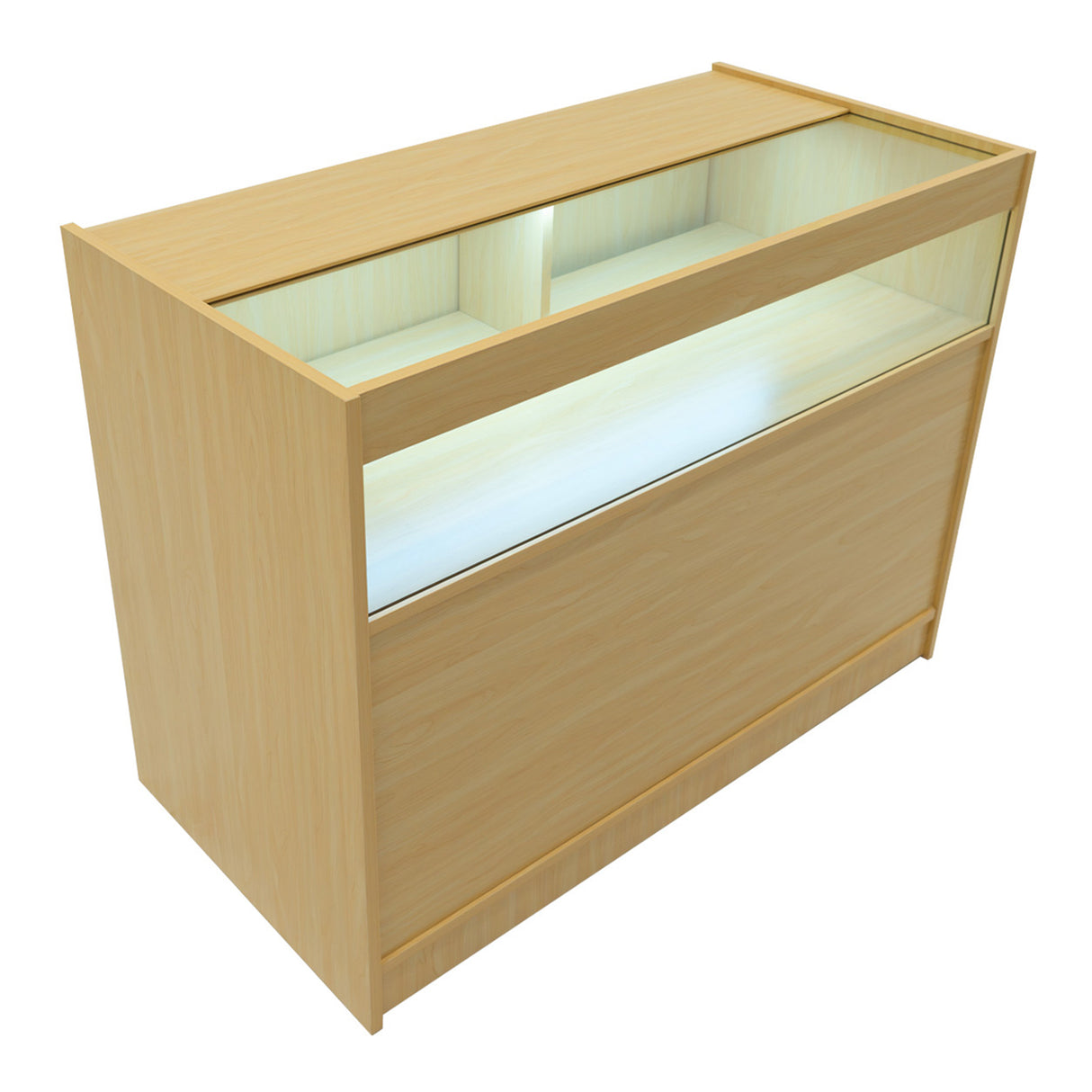 Hyperion LED Shop Counter Set K1200, B1200, TB60 & LM60 - Maple
