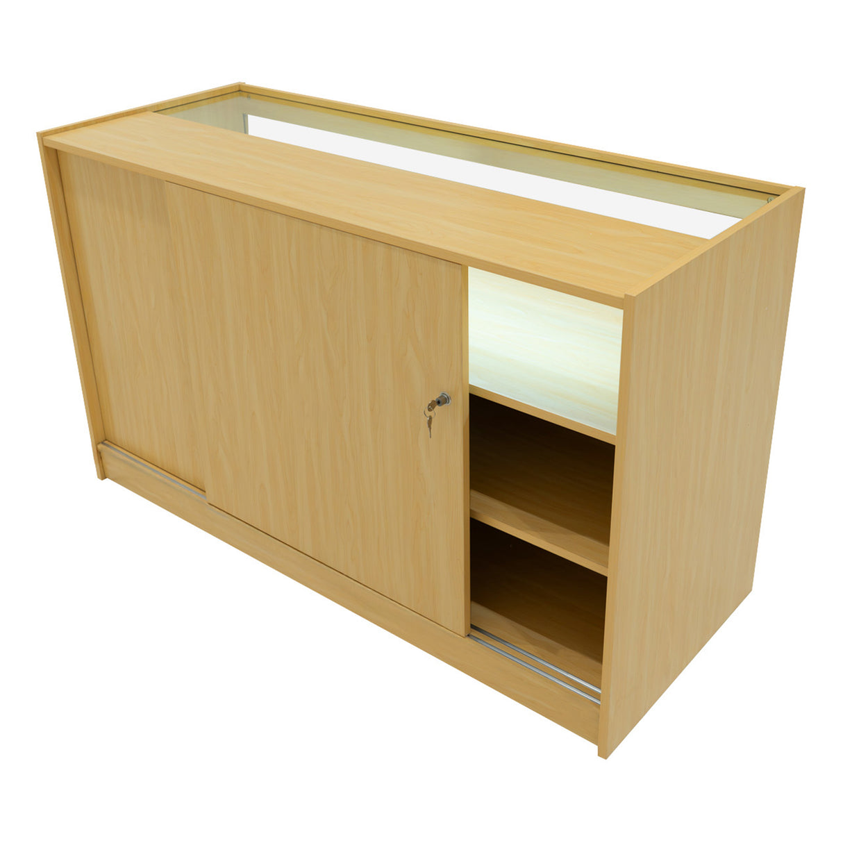 Luna LED Shop Counter Set CM60, TB60 & 2 x B1500 - Maple