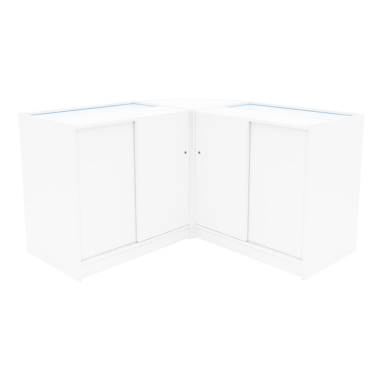 Demeter LED Shop Counter Set K900, B900 & LM60 - White