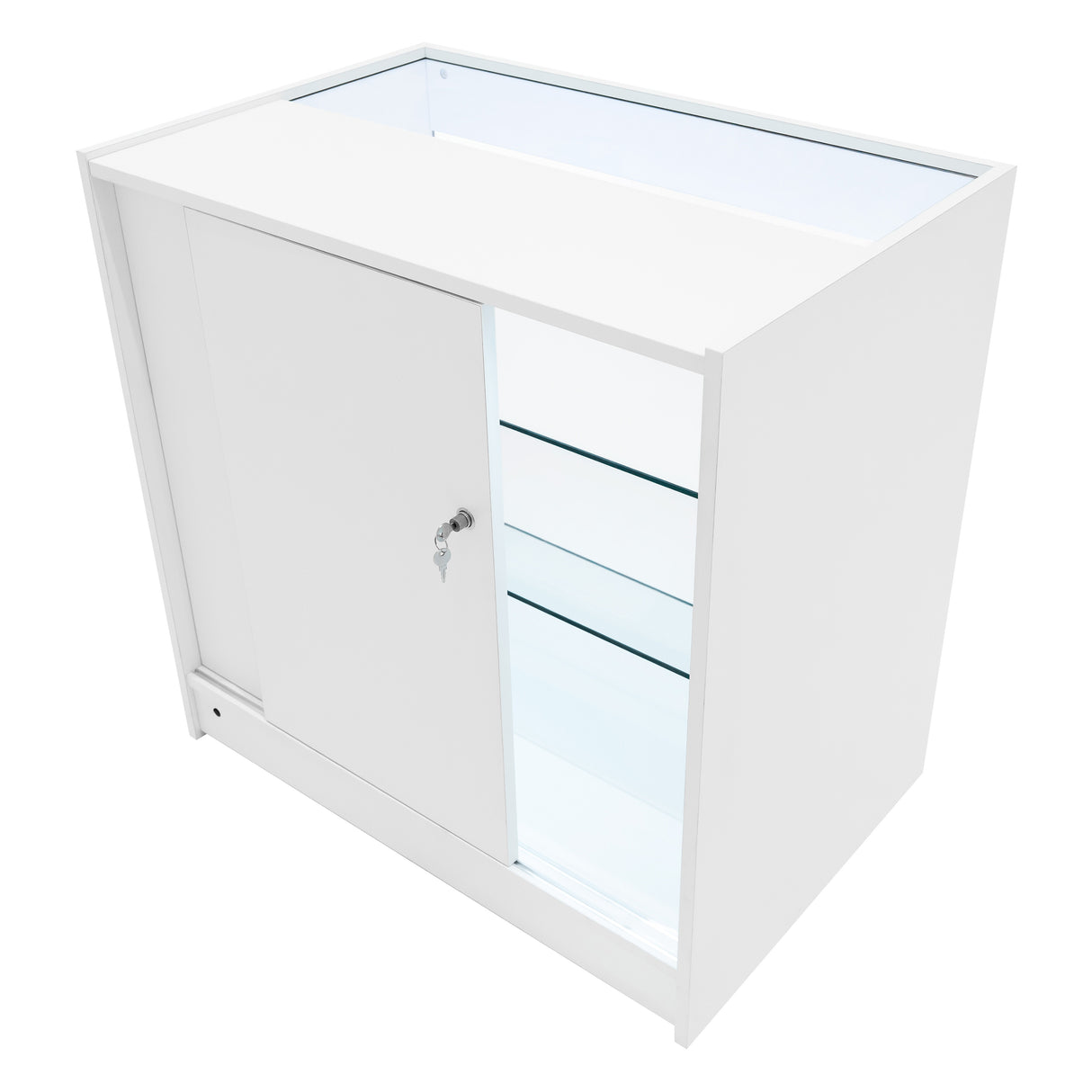 Aries LED Shop Counter Set CM60, TB60 & 2 x K900 - White