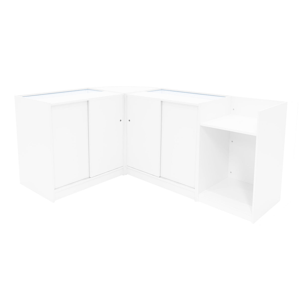 Gravity LED Shop Counter Set B900, C900, TB60 & CM60 - White