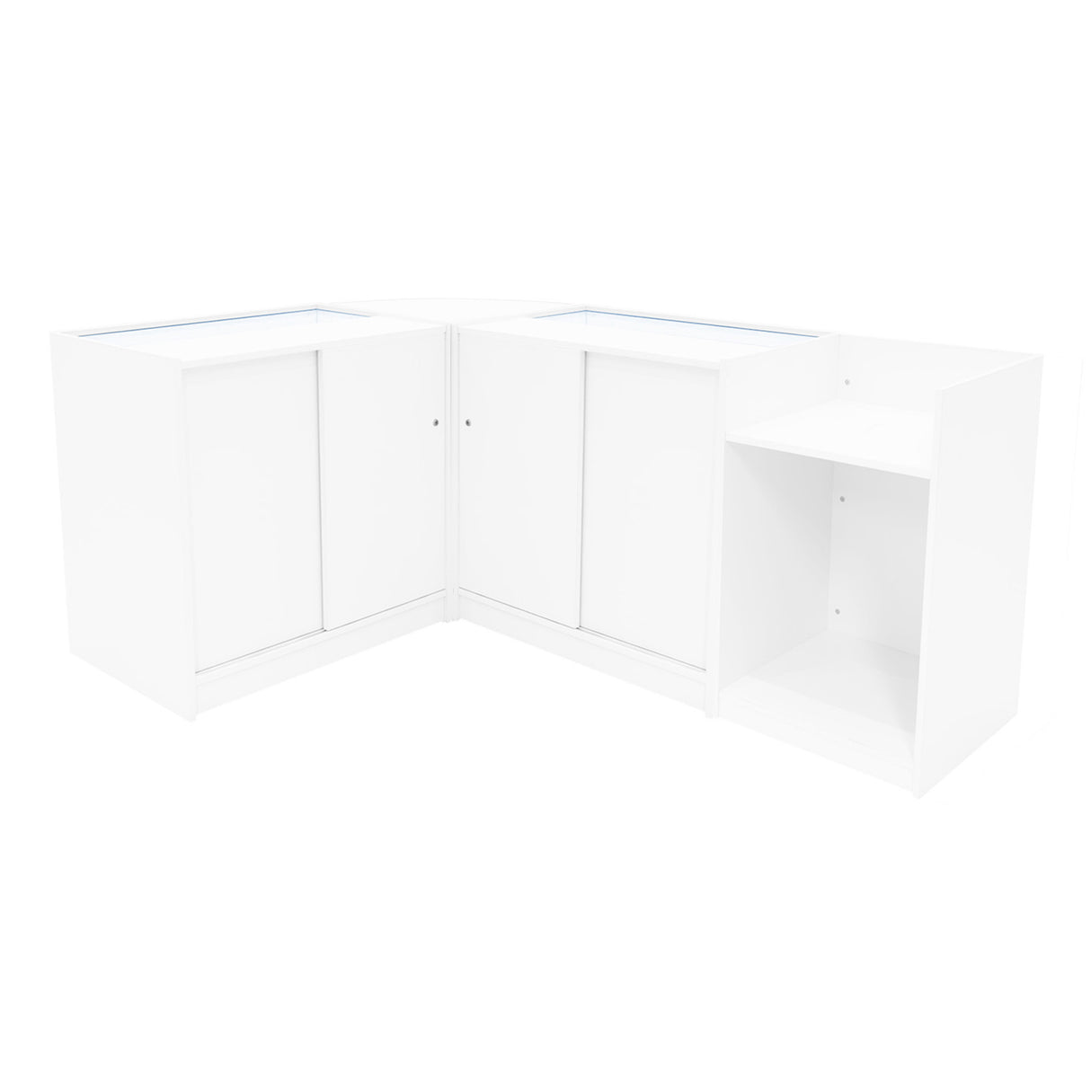 Polaris LED Shop Counter Set K900, B900, TB60 & CM60 - White