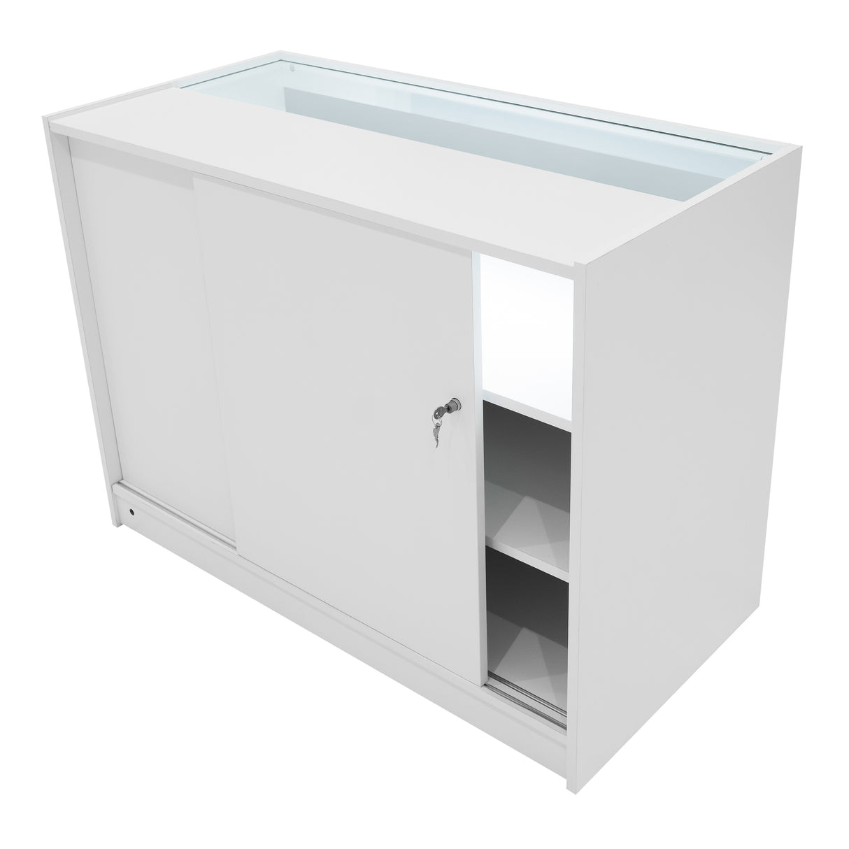 Iris LED Shop Counter Set CM60 & 2 x B1200 - White