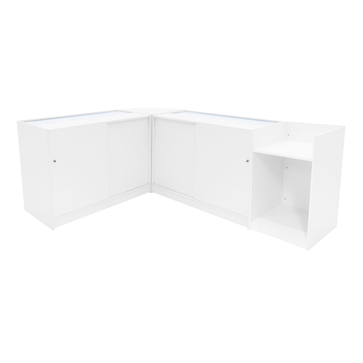Aries LED Shop Counter Set CM60, TB60 & 2 x K1200 - White
