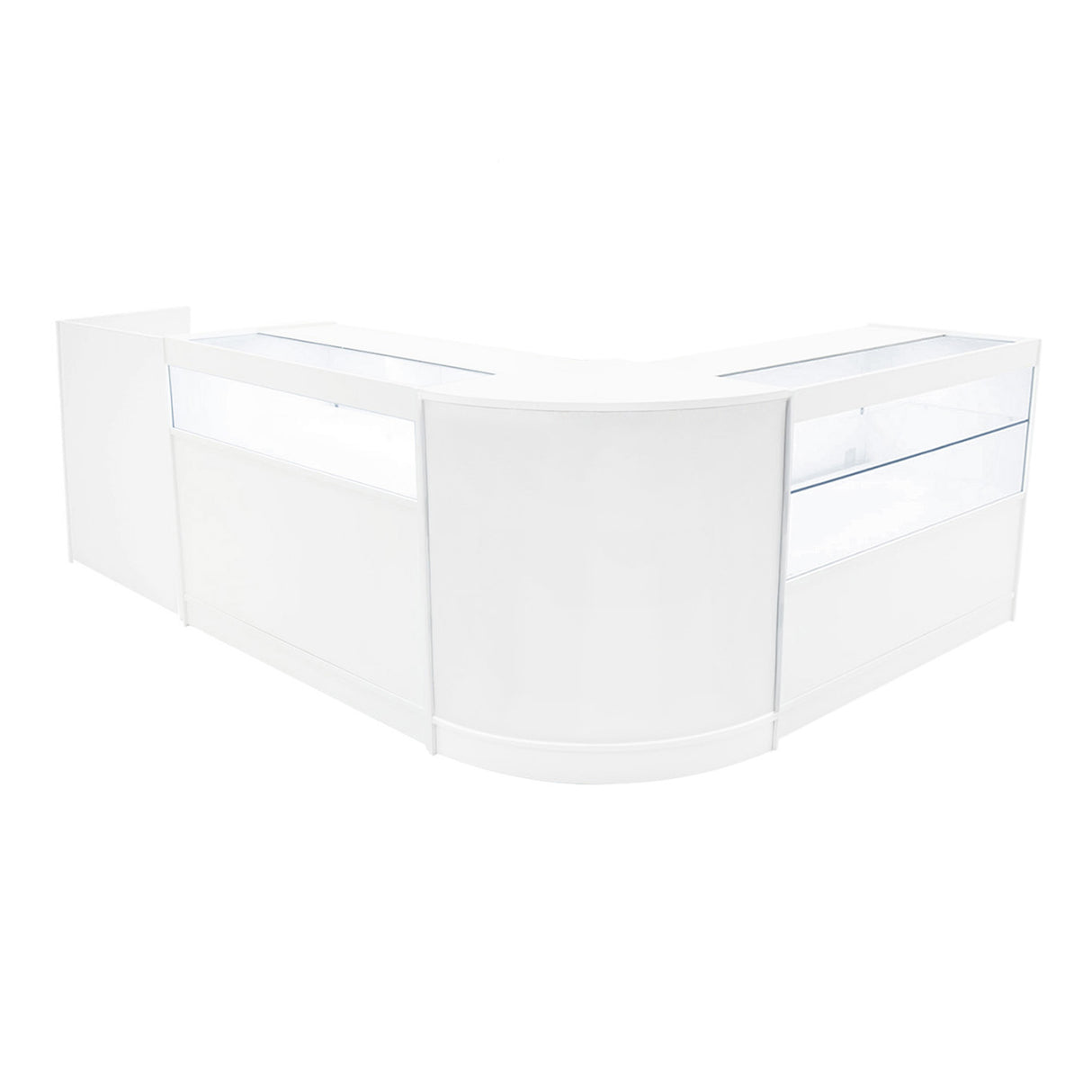 Gravity LED Shop Counter Set B1200, C1200, TB60 & & CM60 - White