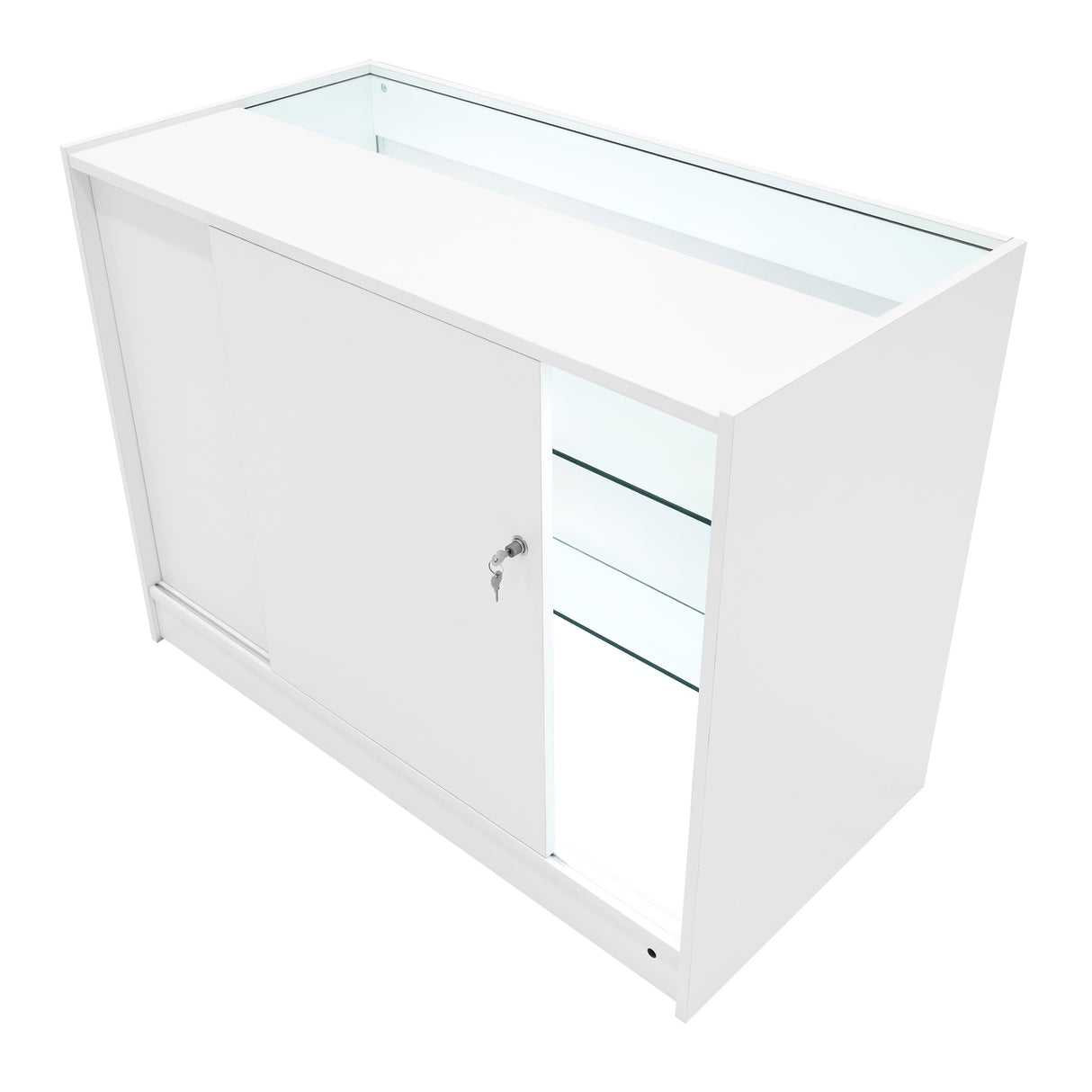 Vega LED Shop Counter Set K1200, C1200, TB60 & CM60 - White