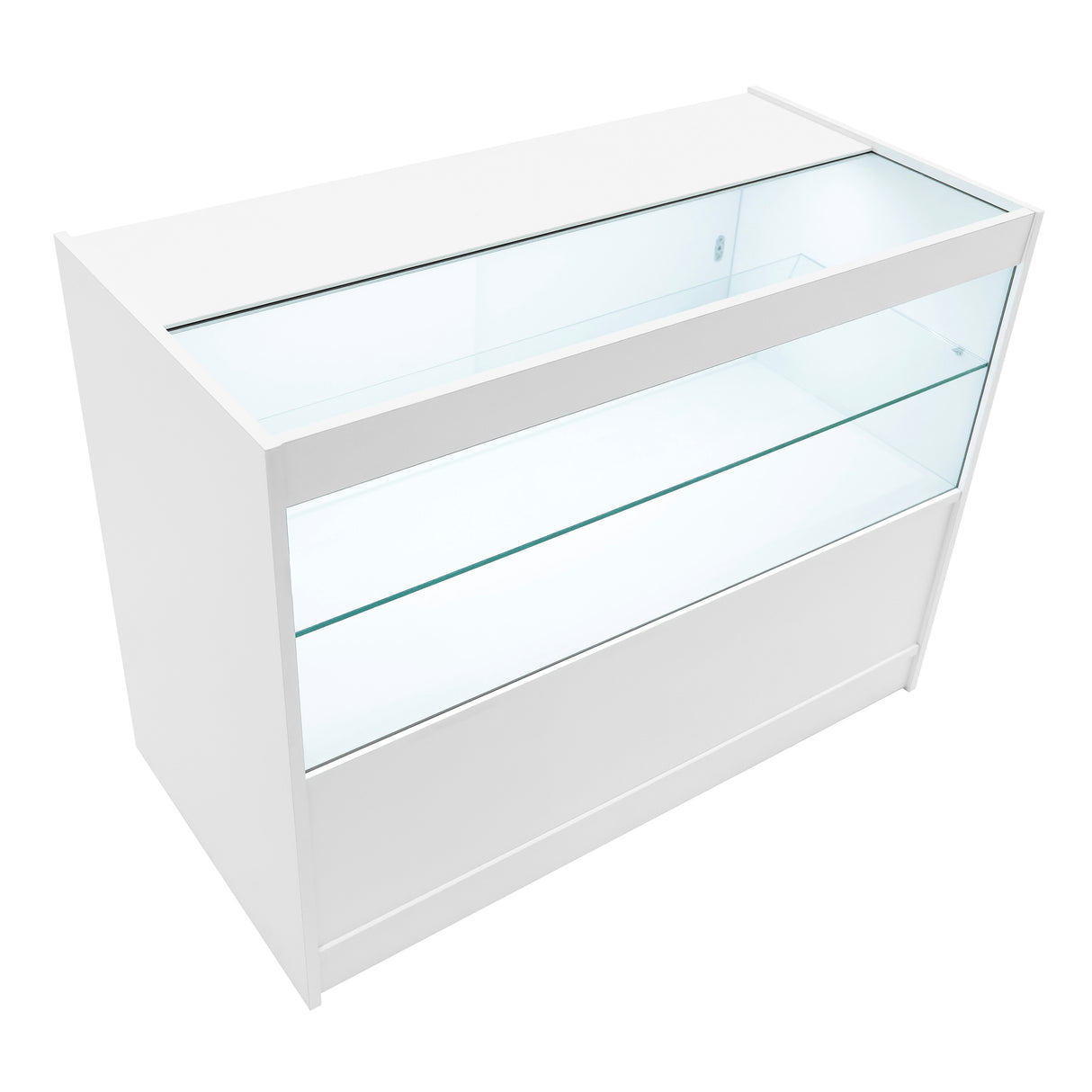 Europa LED Shop Counter Set B1200, C1200, TB60 & LM60 - White