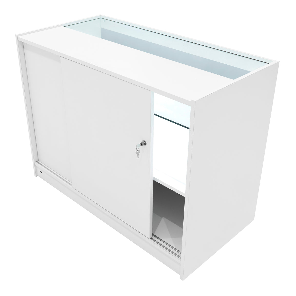 Hyperion LED Shop Counter Set K1200, B1200, TB60 & LM60 - White