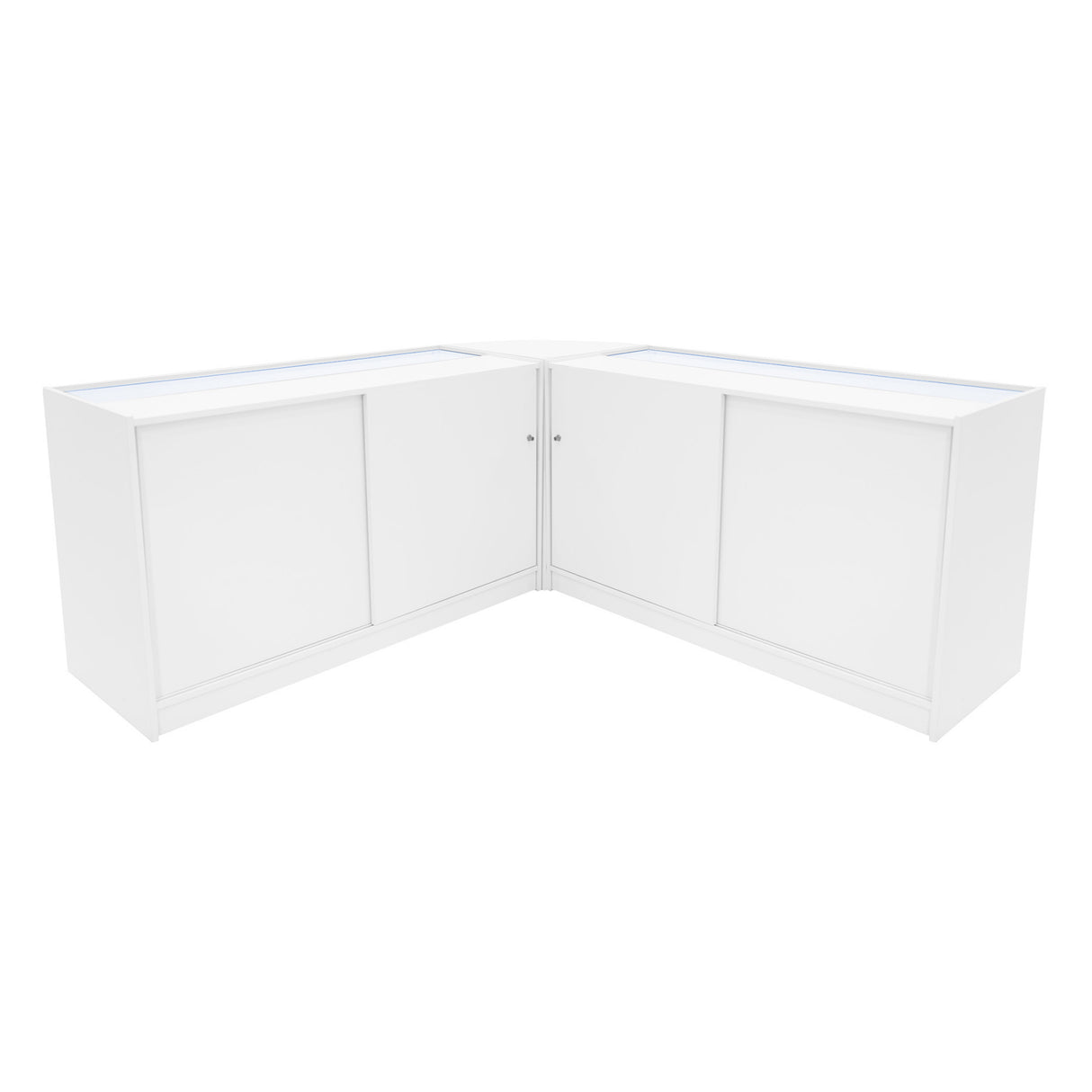 Hera LED Shop Counter Set K1500, C1500 & CM60 - White