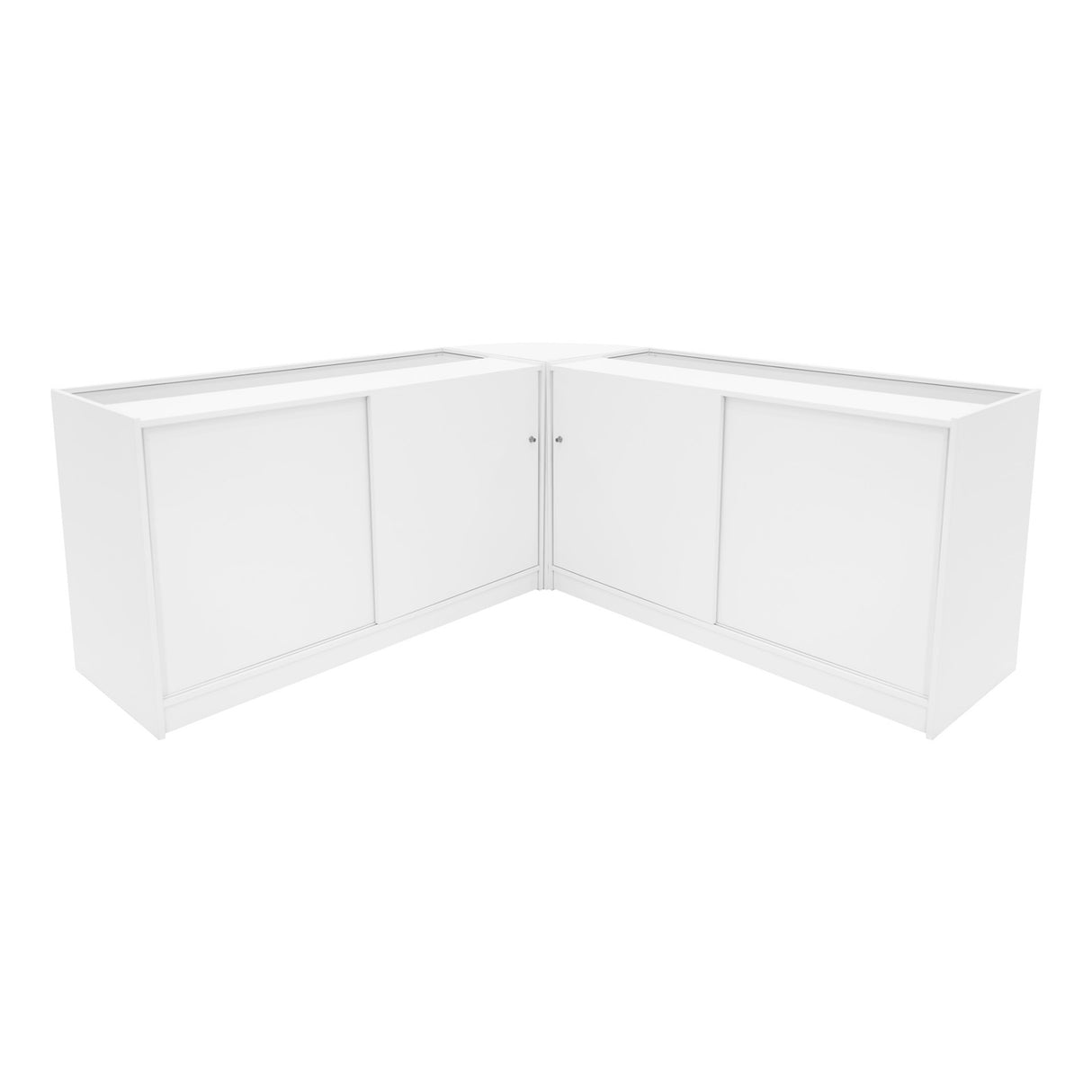 Harmonia LED Shop Counter Set B1500, C1500 & LM60 - White