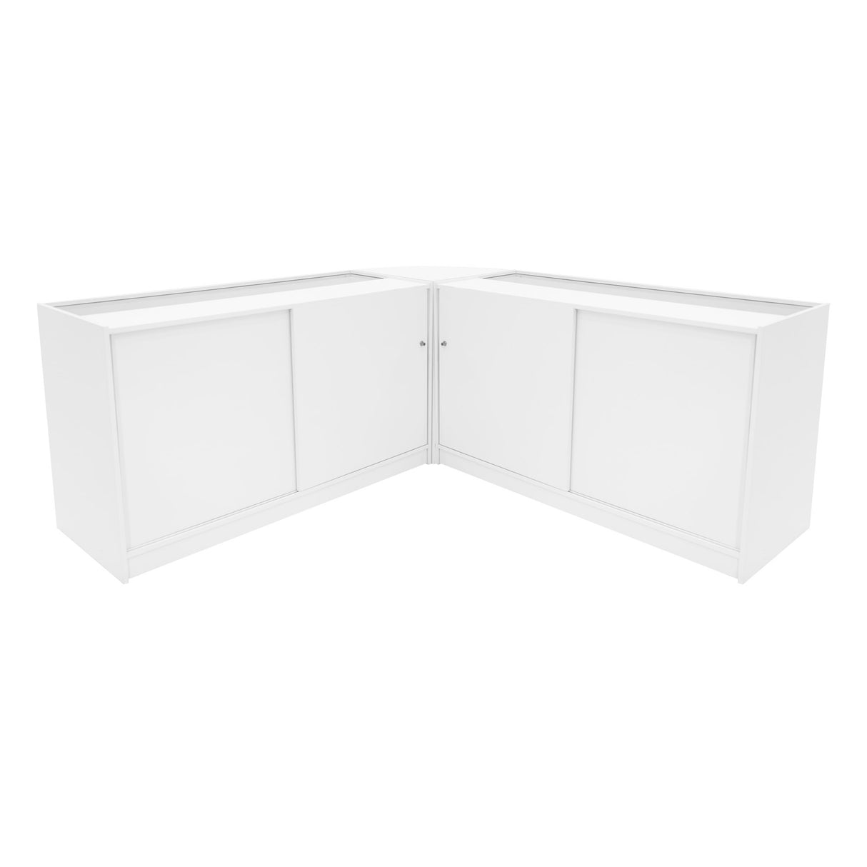 Demeter LED Shop Counter Set K1500, B1500 & LM60 - White