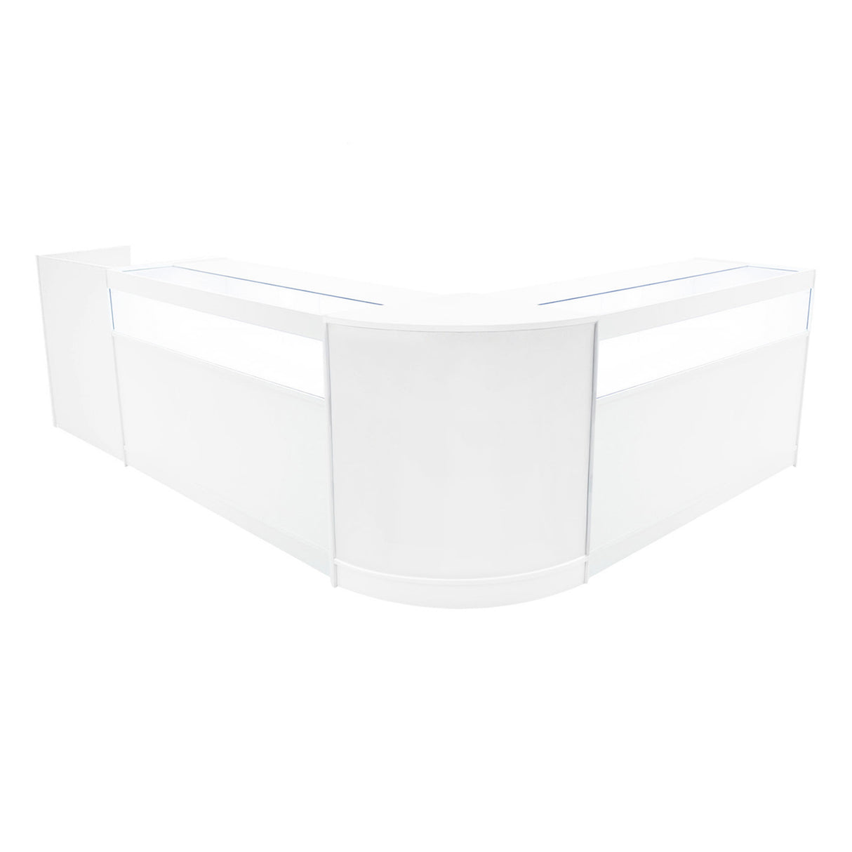 Luna LED Shop Counter Set CM60, TB60 & 2 x B1500 - White