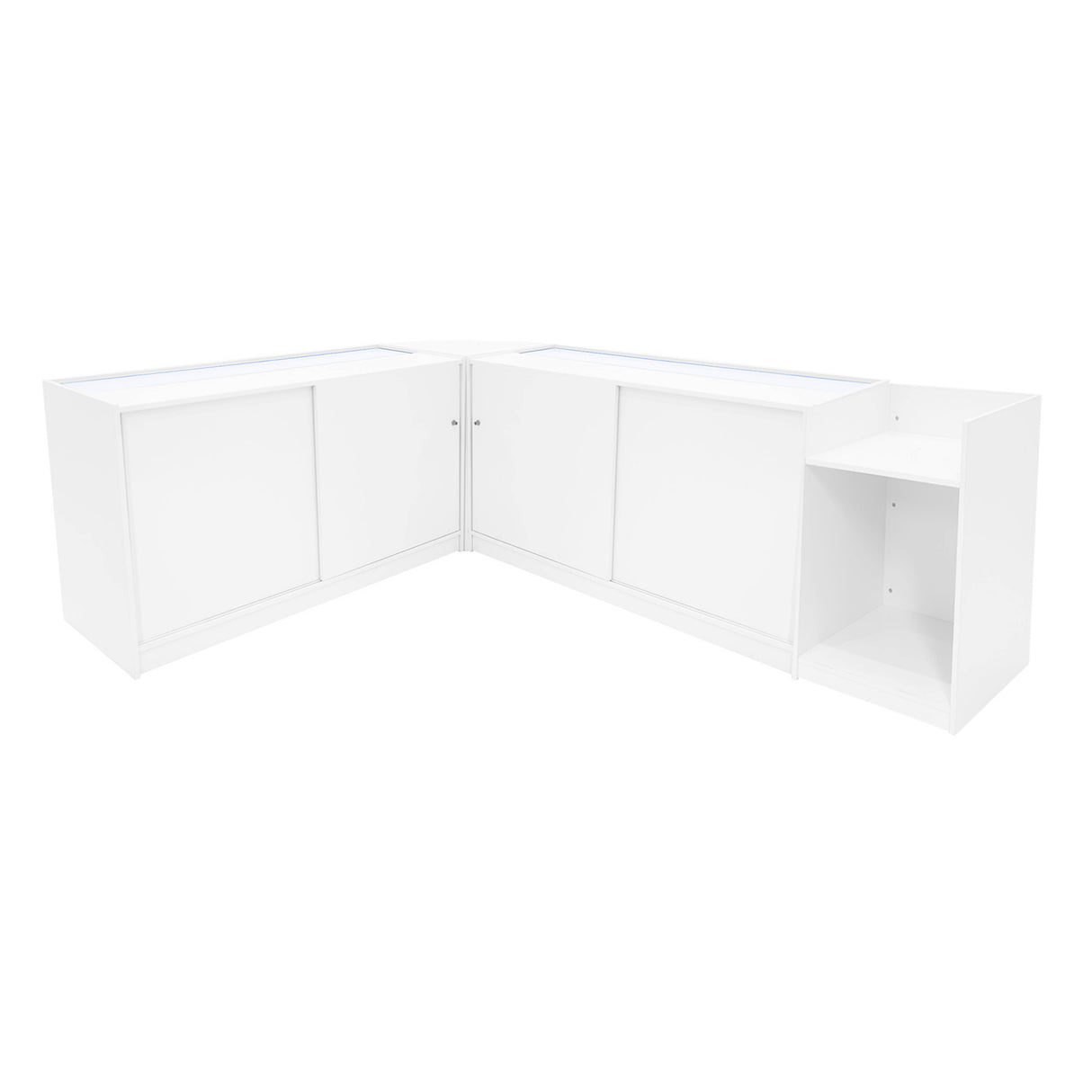 Sagittarius LED Shop Counter Set LM60, TB60 & 2 x B1500 - White