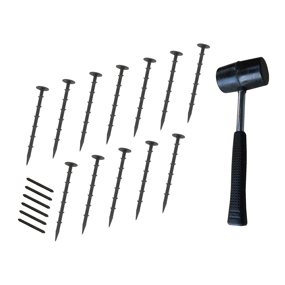 Flexible Lawn Edging 28.8m With Mallet - Black
