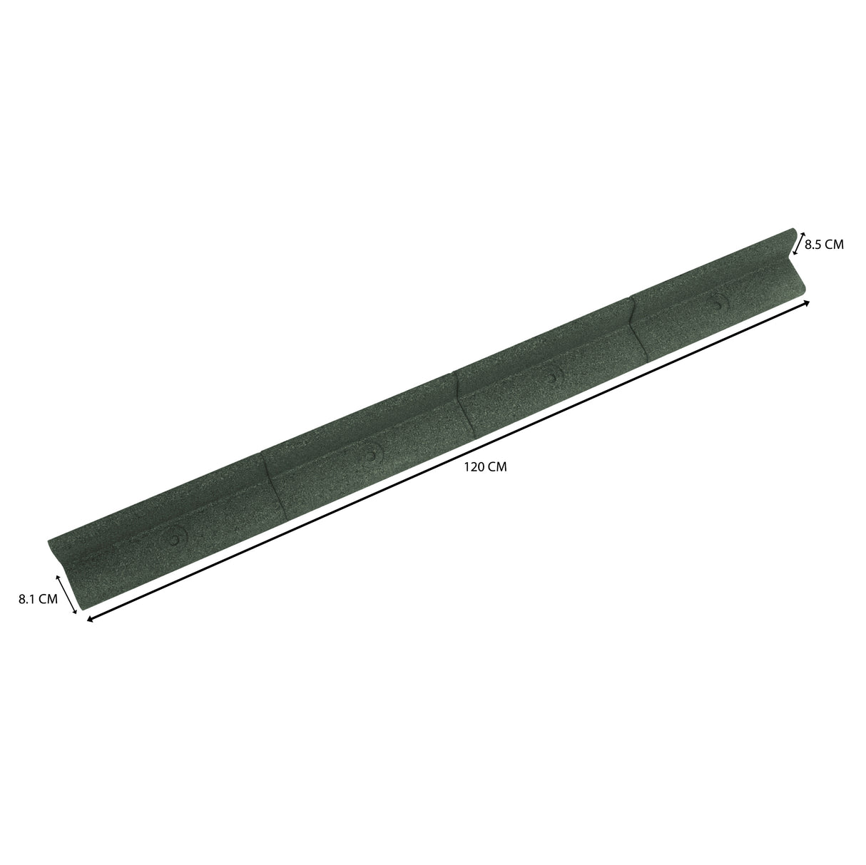 Flexible Lawn Edging 30 x 1.2m With Mallet - Green