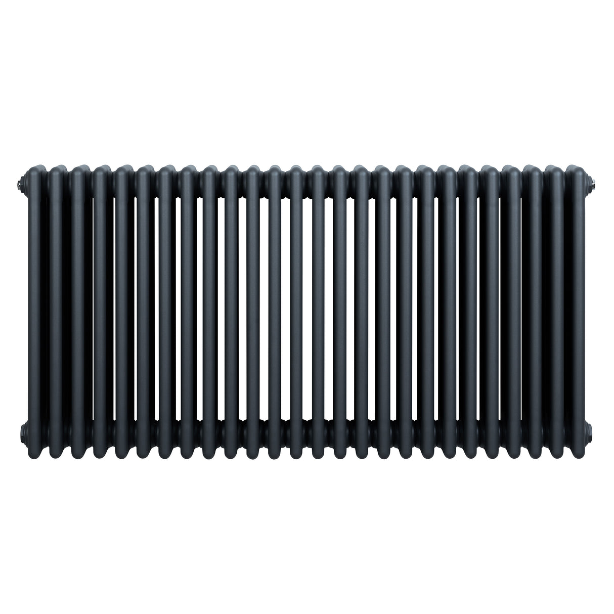 Traditional 4 column radiator in anthracite grey, featuring a sleek, smooth finish and a modern, rectangular design, measuring 600 x 1190mm