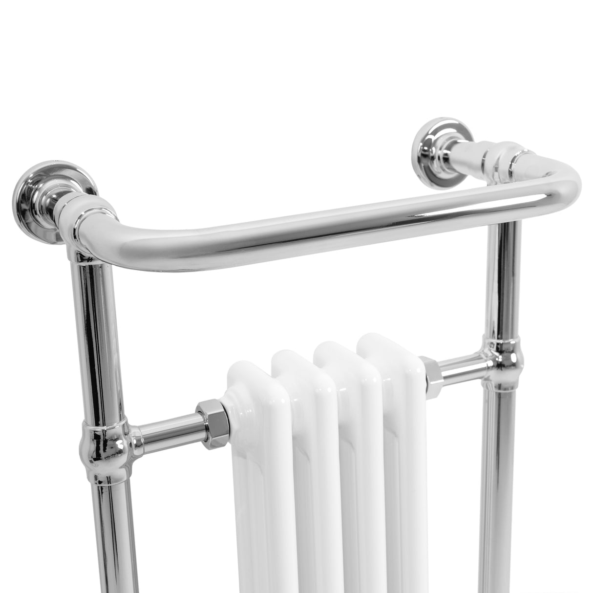 Traditional Heated Towel Rail Radiator – 950mm x 480mm – White