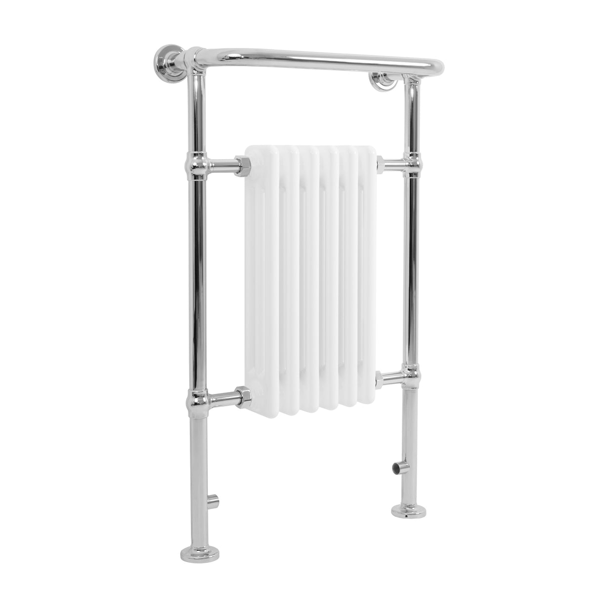 Traditional Heated Towel Rail Radiator – 950mm x 570mm – White