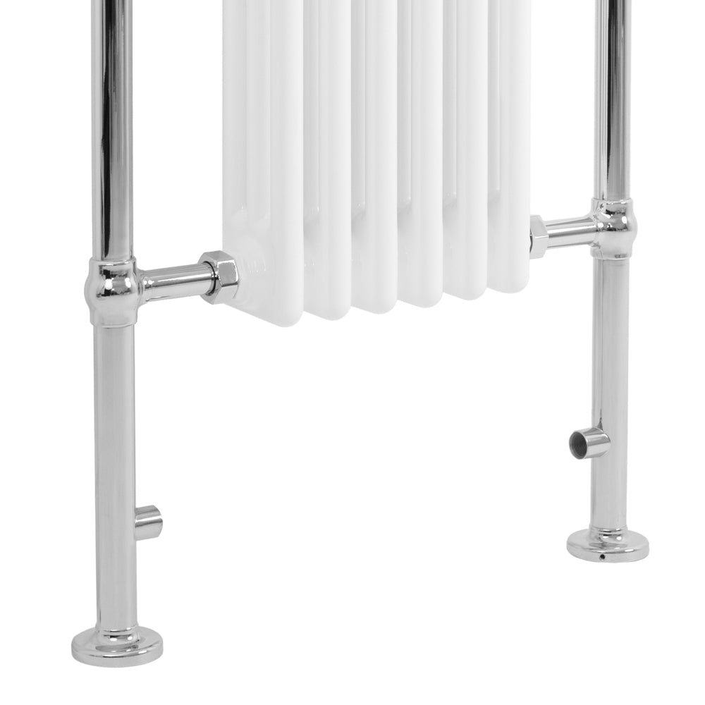 Traditional Heated Towel Rail Radiator – 950mm x 570mm – White