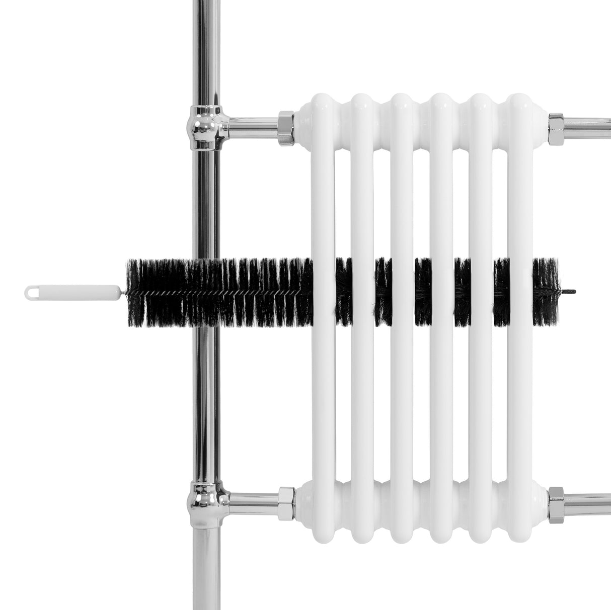 Traditional Heated Towel Rail Radiator – 950mm x 570mm – White