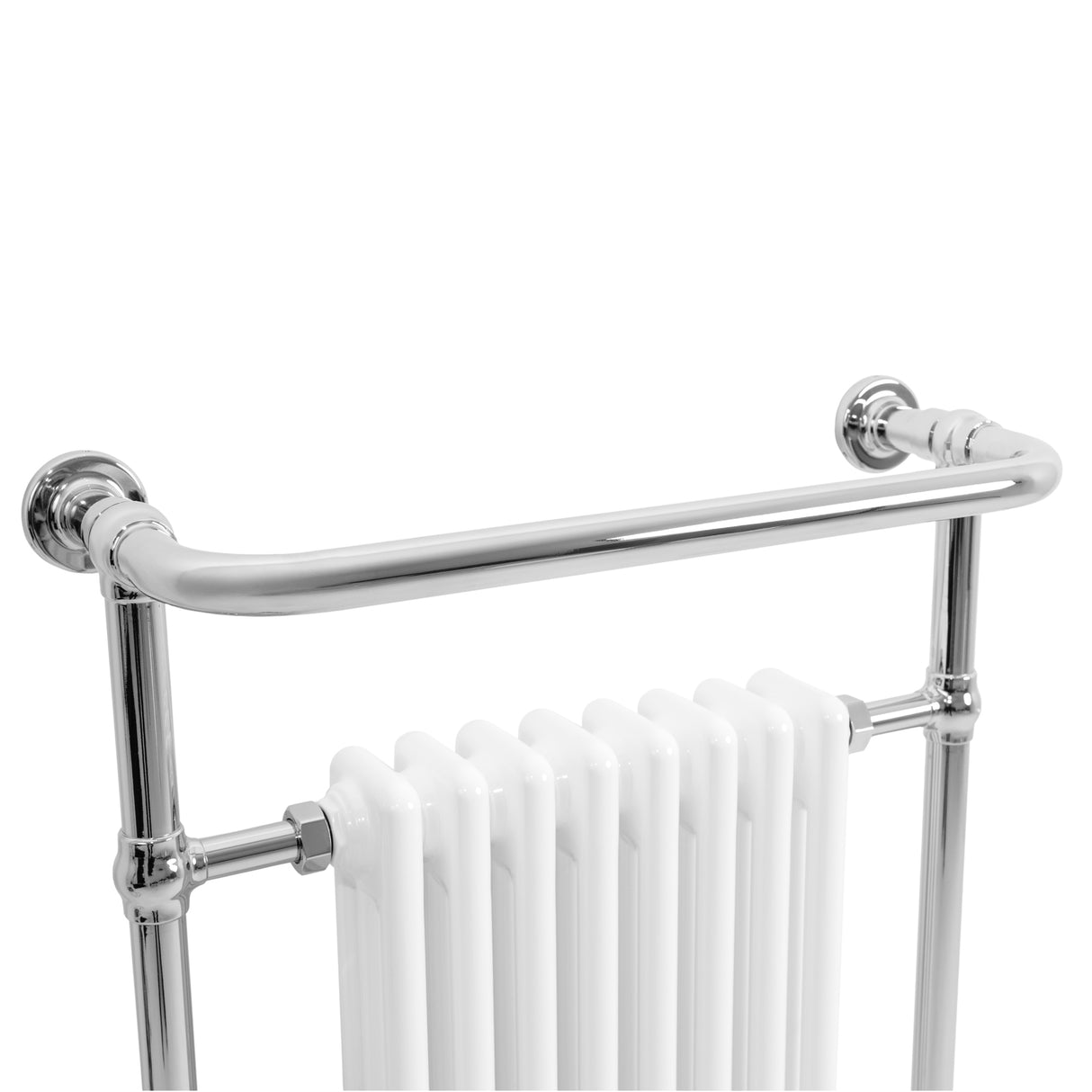 Traditional Heated Towel Rail Radiator – 950mm x 660mm – White