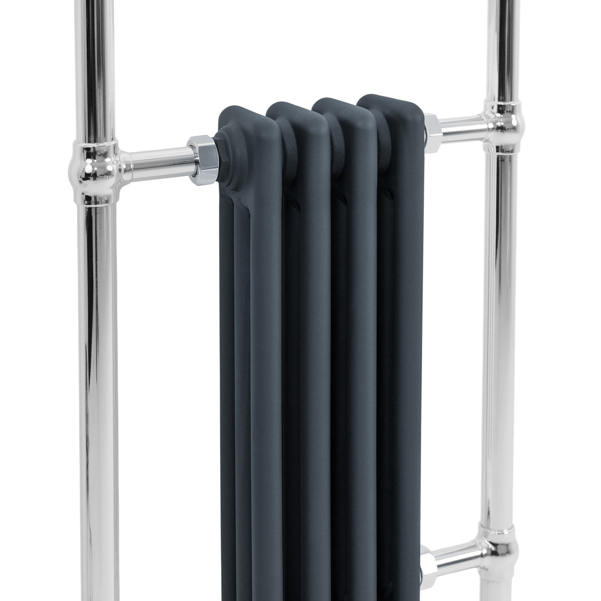 Traditional Heated Towel Rail Radiator – 950mm x 480mm – Anthracite Grey