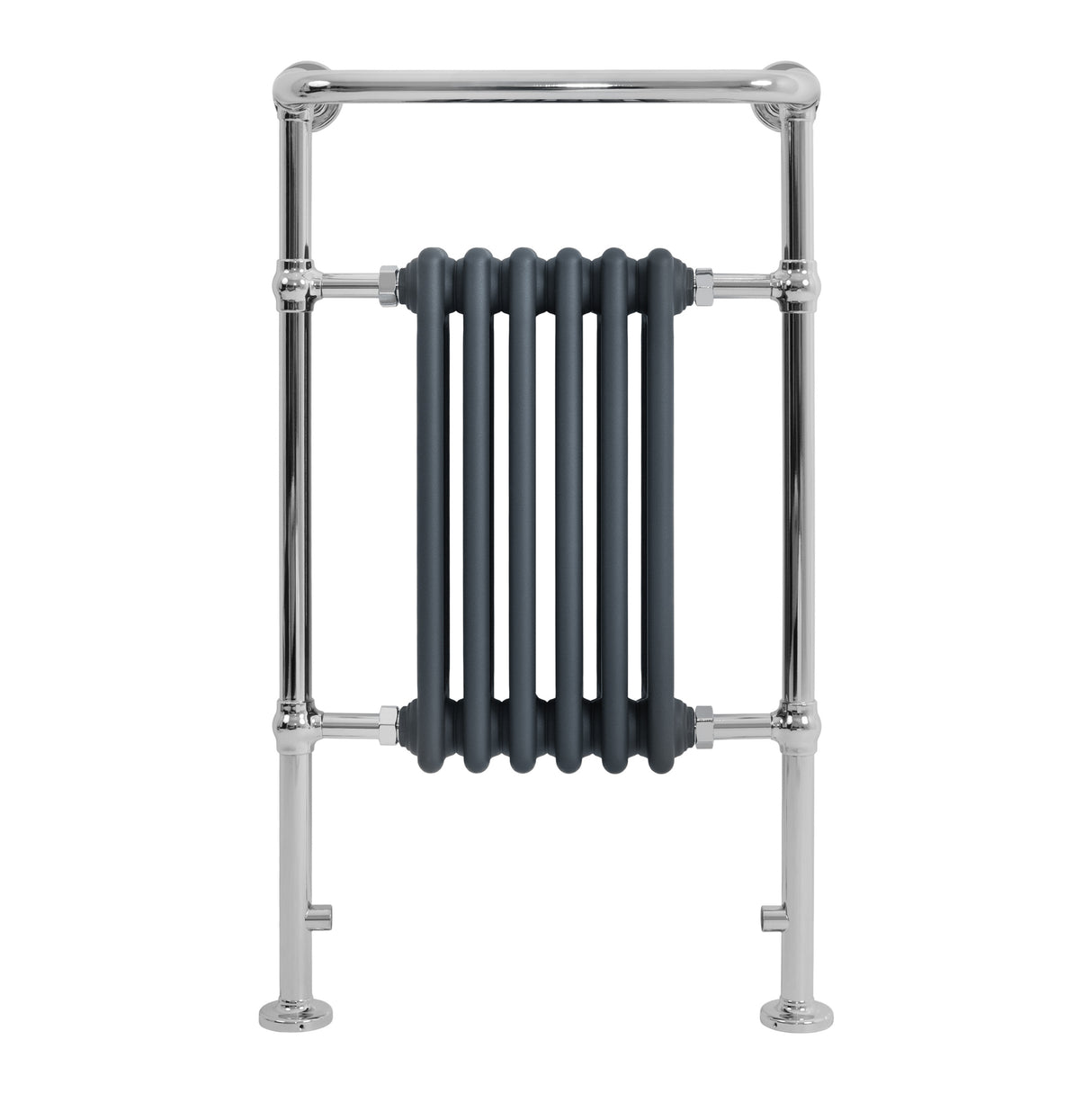 Traditional Heated Towel Rail Radiator – 950mm x 570mm – Anthracite Grey