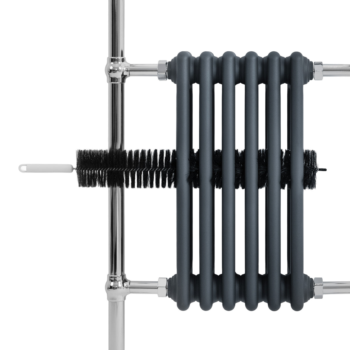 Traditional Heated Towel Rail Radiator – 950mm x 570mm – Anthracite Grey