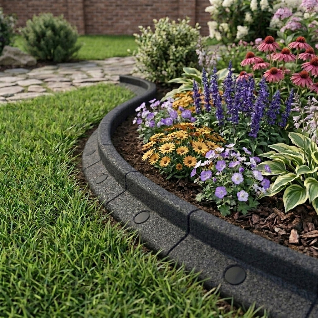 Flexible Lawn Edging 6 x 1.2m - Black