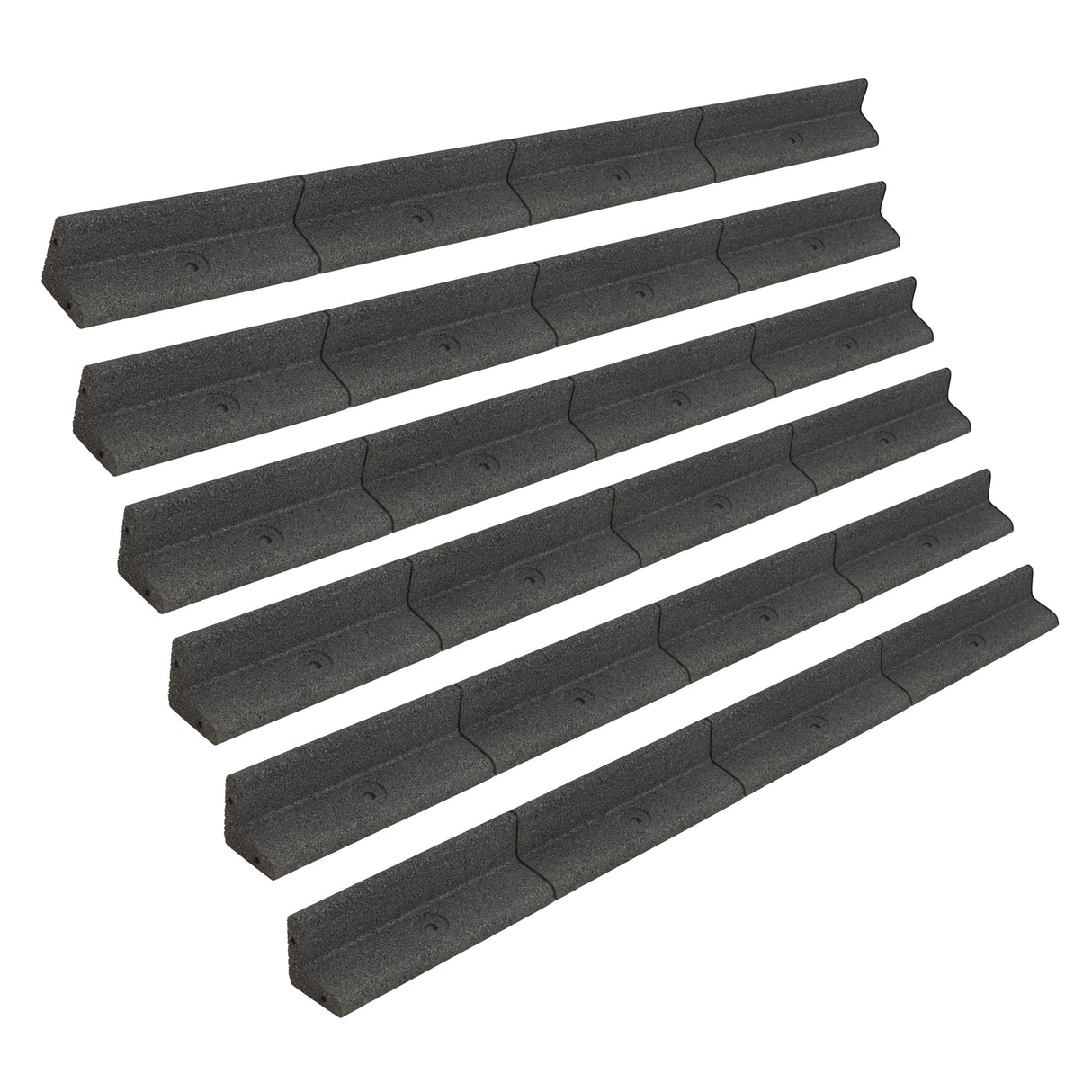 Flexible Lawn Edging 6 x 1.2m - Grey