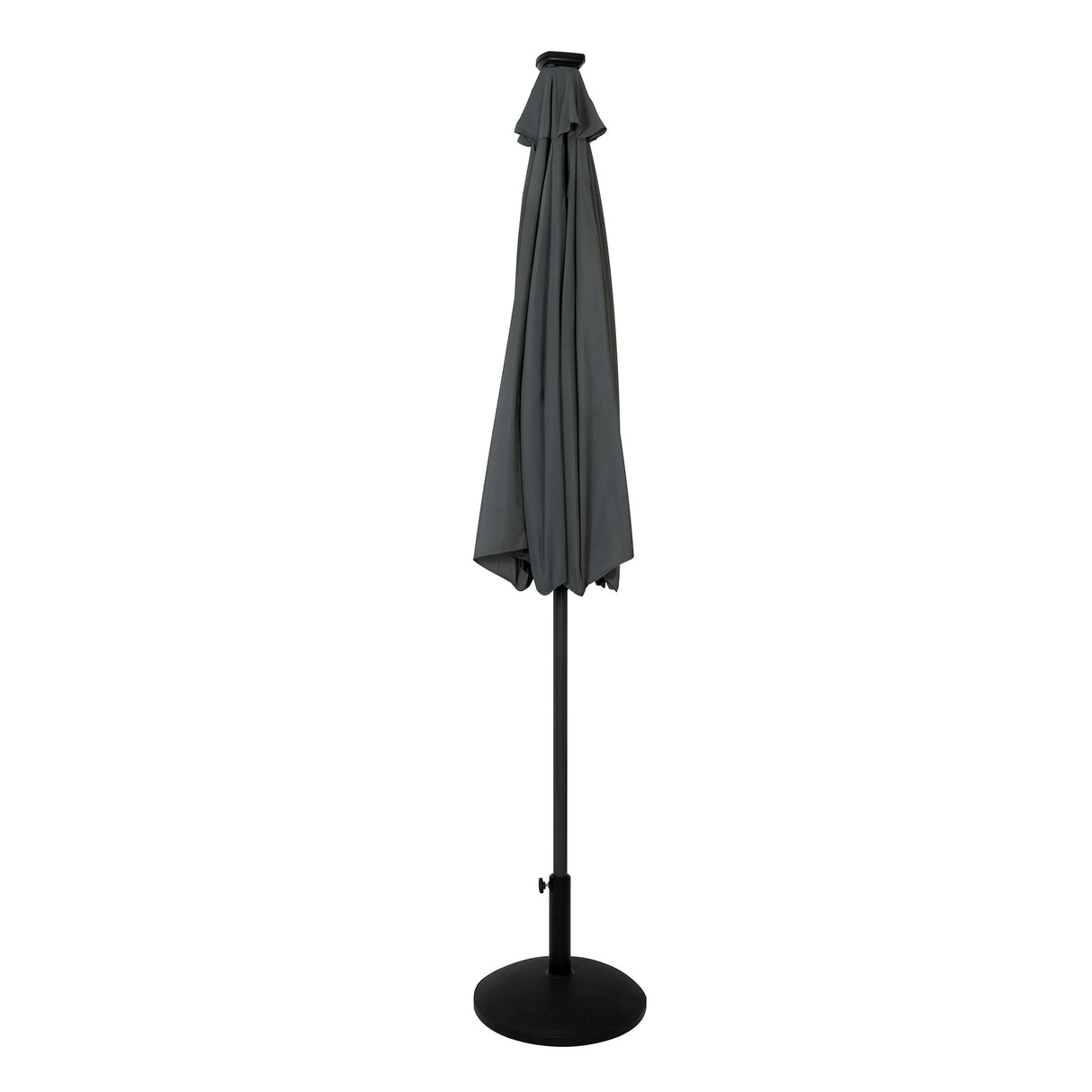 LED Tilt Parasol 2.7m With Tilt Base – Grey