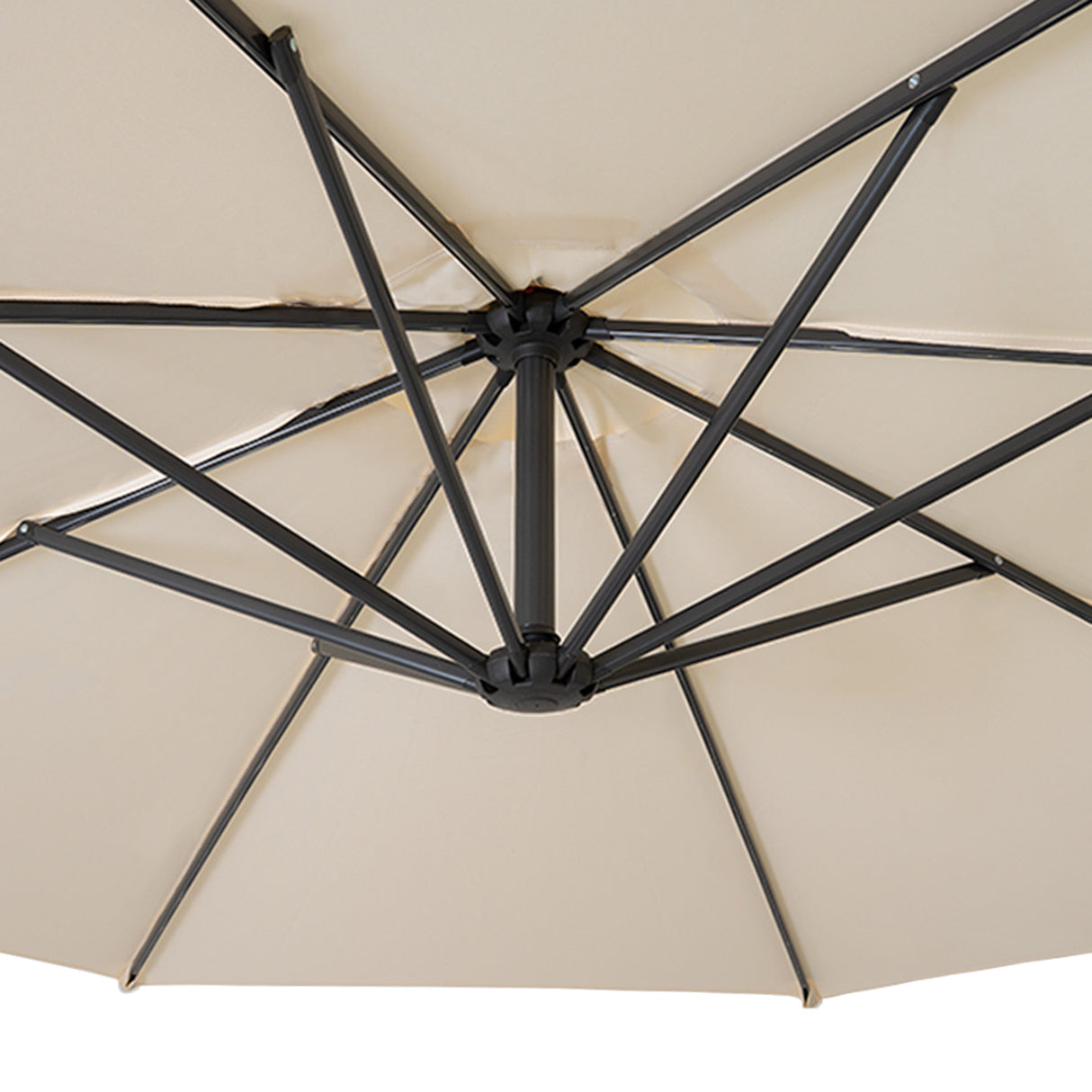 Cantilever Parasol 3m With Square Base – Cream