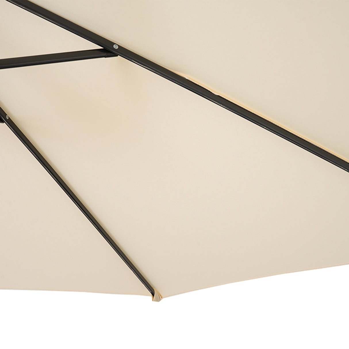 Cantilever Parasol 3m With Full Fan Base – Cream