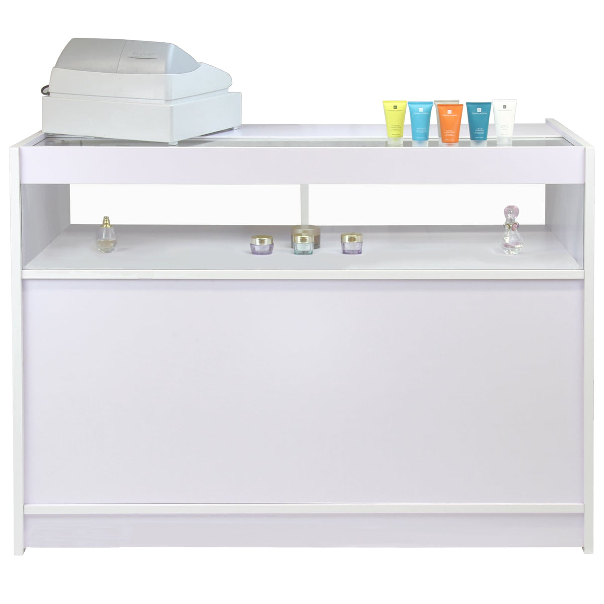 Fusion Brilliant White Shop Counter & Retail Display Set