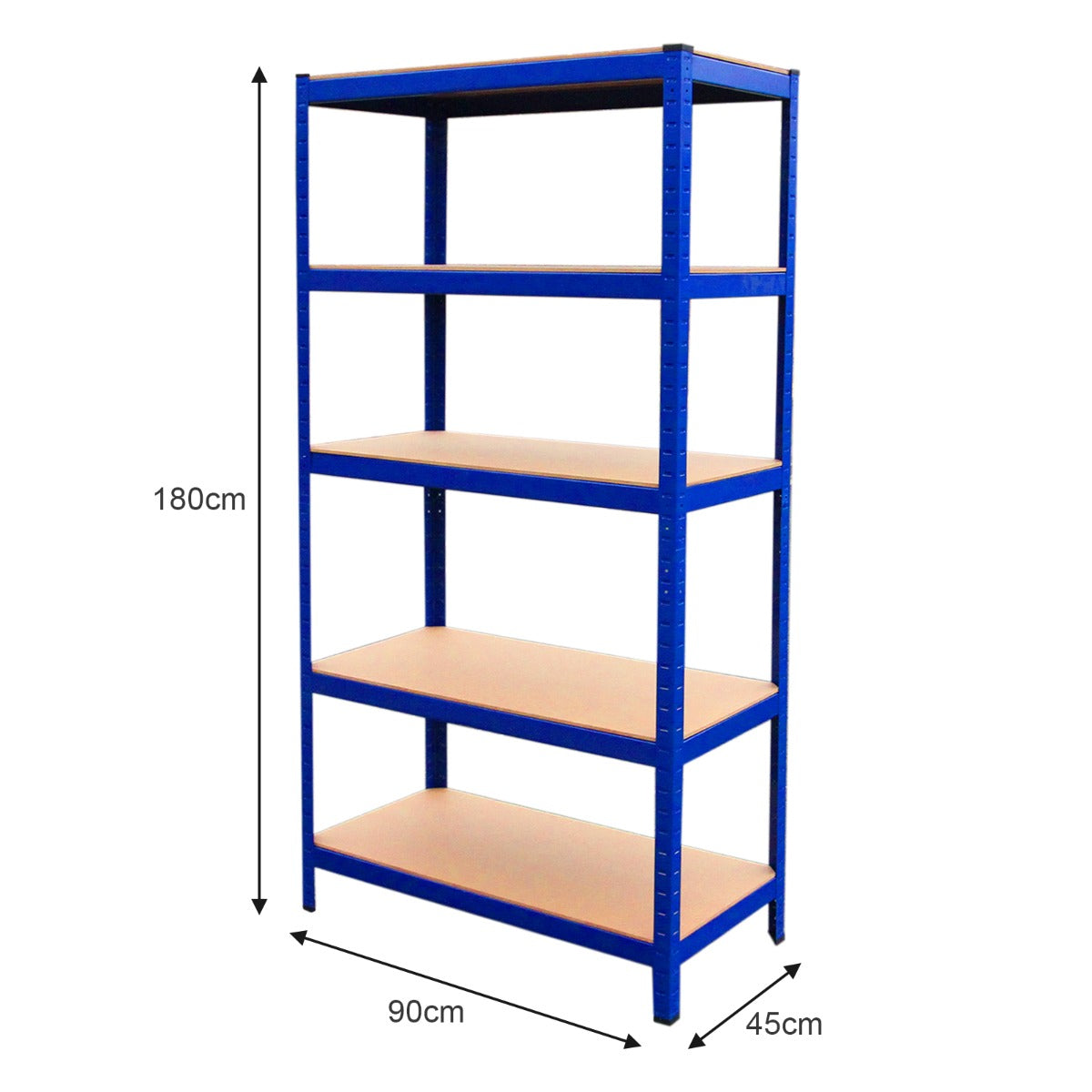 9 x T-Rax Blue Metal Racking Units 90cm x 45cm x 180cm