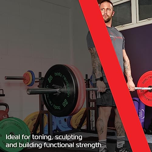 7ft Olympic Weightlifting Bar & Bumper Weight Plate Sets