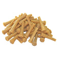 Flexible, tan poultry plucker fingers with textured grips, designed for efficient feather removal, arranged in a pile
