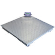 Heavy-duty 120cm industrial pallet platform scale with a textured silver surface and digital display for accurate weight measurement