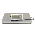 Heavy-duty postal scales with a stainless steel platform and a digital display, designed for accurate weight measurement in shipping