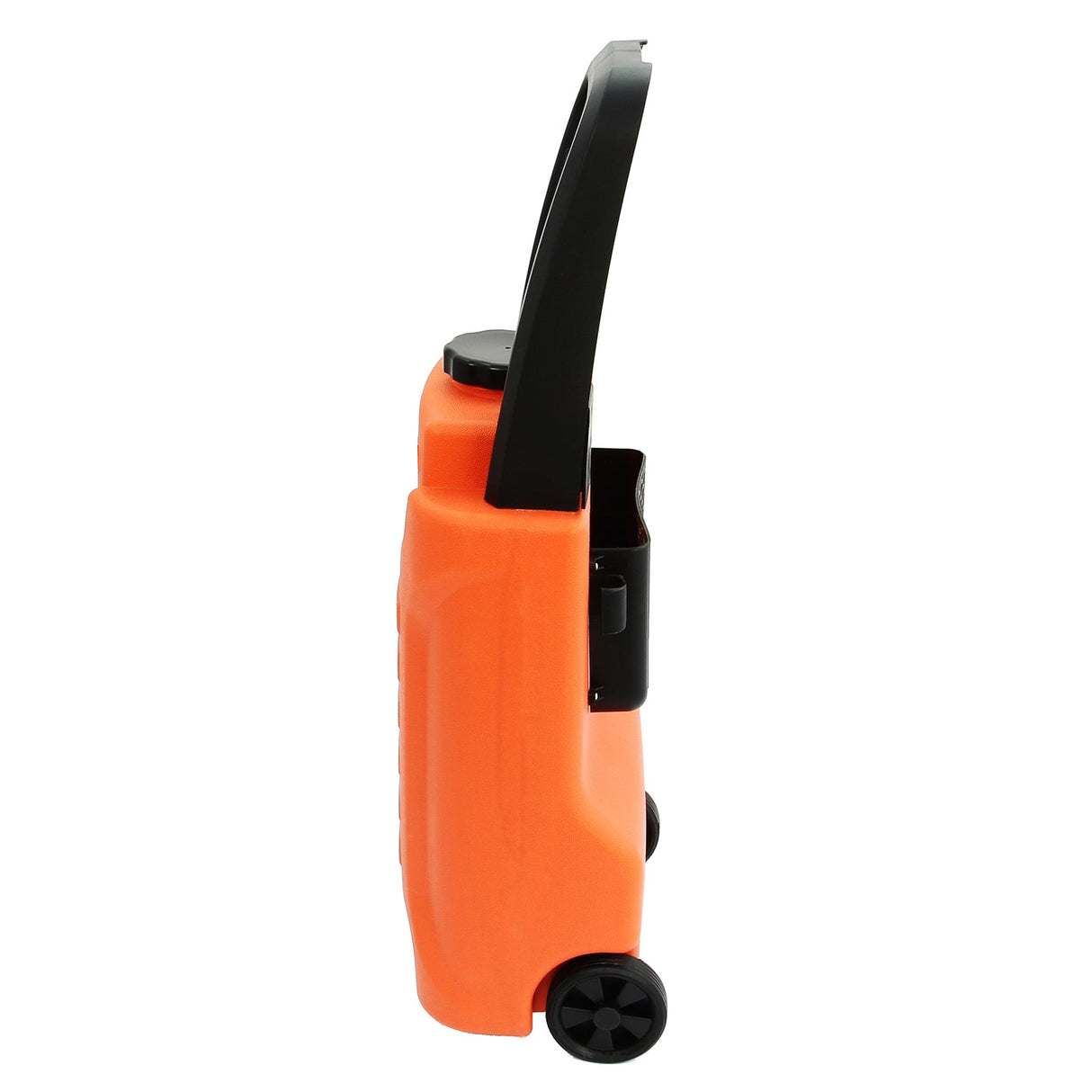 Bright orange MAXBLAST 30L cleaning water trolley with a sturdy black handle and smooth wheels for easy maneuverability