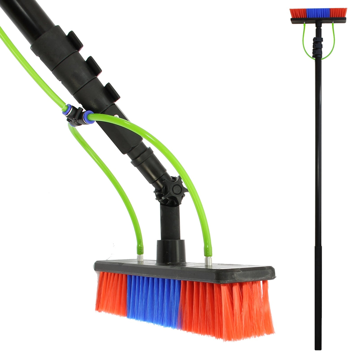 30ft Water Fed Cleaning Pole & 30L Water Trolley