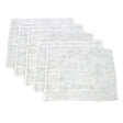 Set of four white, mesh fruit press straining bags designed for easy juice extraction, featuring durable, fine mesh material