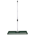 Green T-Mech lawn leveller with a 100cm wide metal base and a long handle, designed for leveling soil and creating a smooth lawn surface