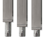 Brushed stainless steel catering sink with a right-hand drainer, featuring sleek lines and a modern, durable design