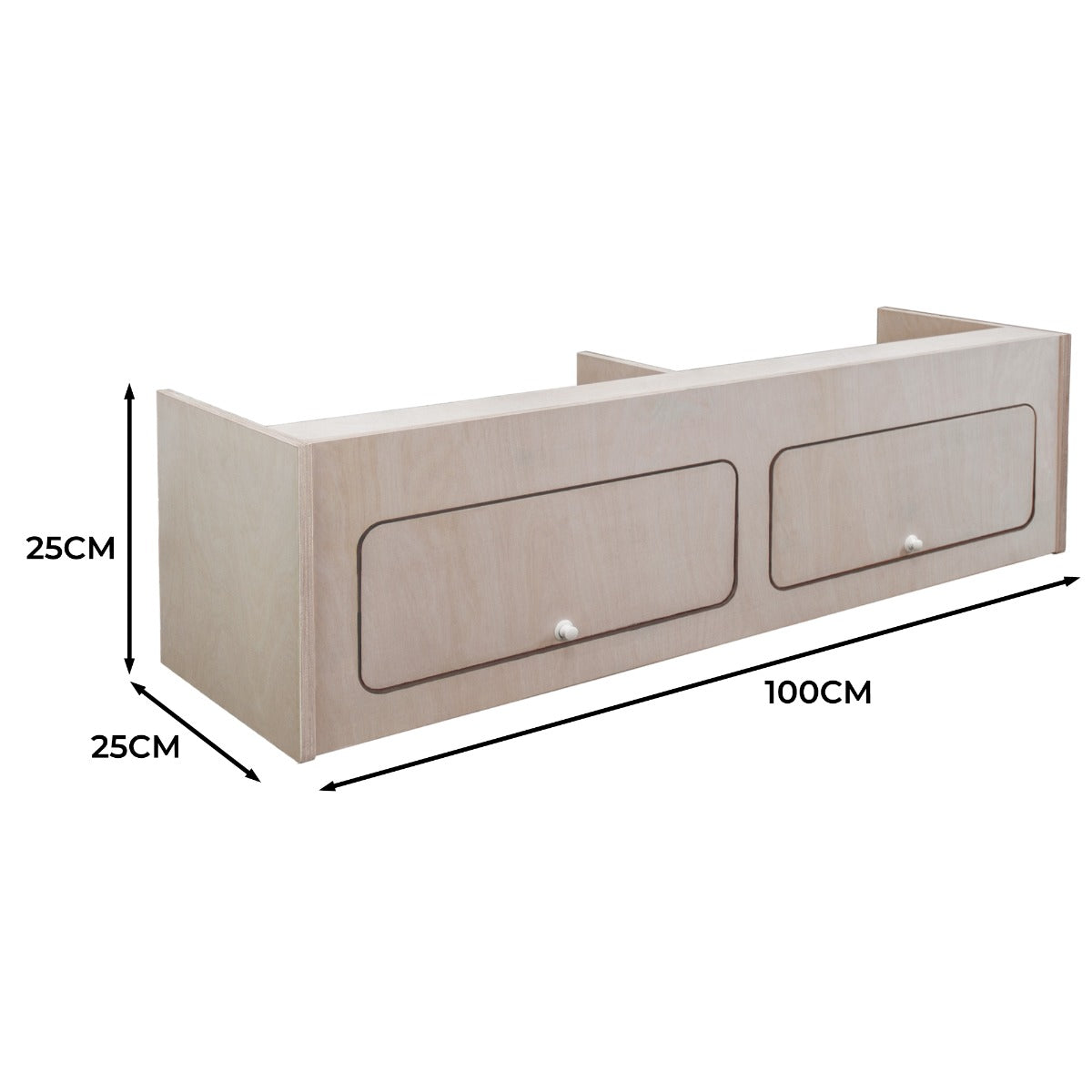 Overhead Camper Cabinet – 100cm x 25cm x 25cm