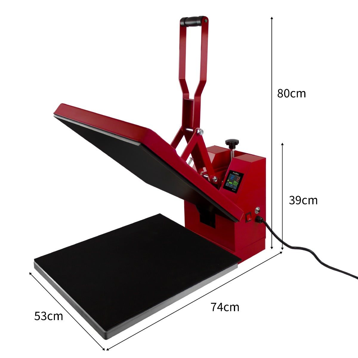 50cm Clam Heat Press, PTFE Sheet & Sublimation Paper